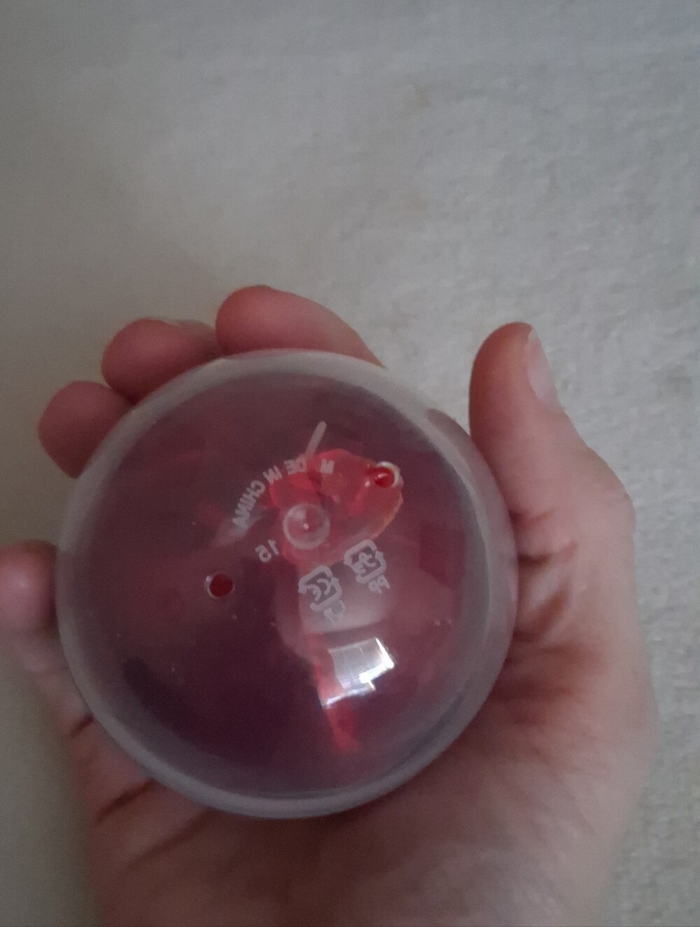 Lava Wax Cracking Squish Ball Red Lava Wax Yellow Inside